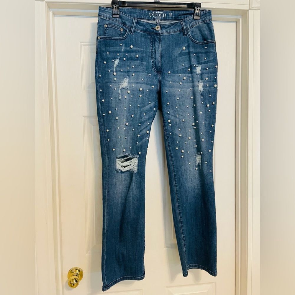 Studio Untold Jeans Pearls